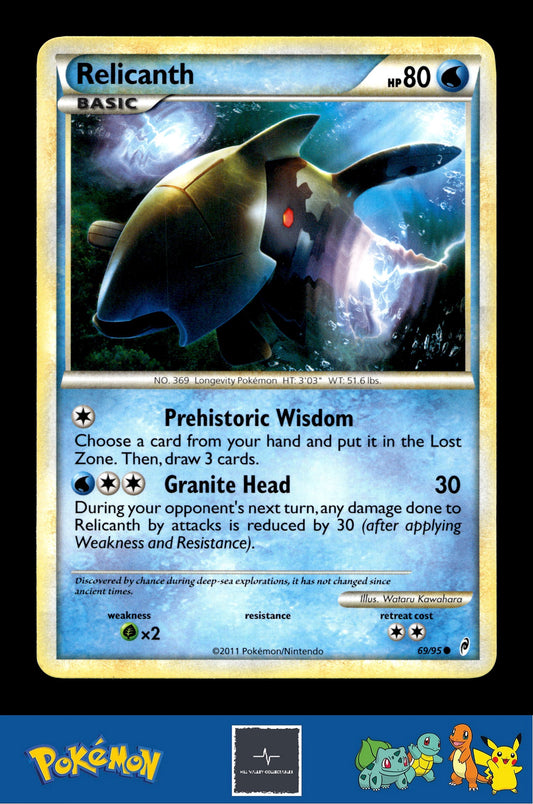 2011 Pokemon HGSS Call of Legends 69/95 Relicanth