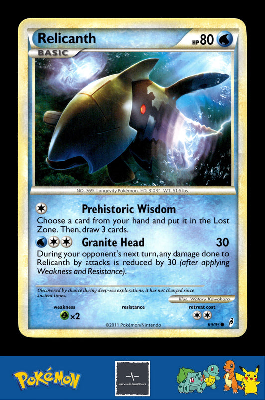 2011 Pokemon HGSS Call of Legends 69/95 Relicanth