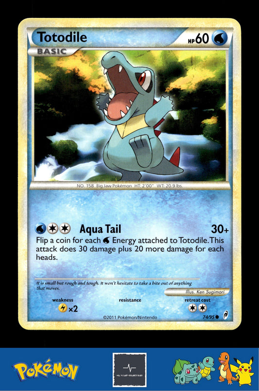 2011 Pokemon HGSS Call of Legends 74/95 Totodile