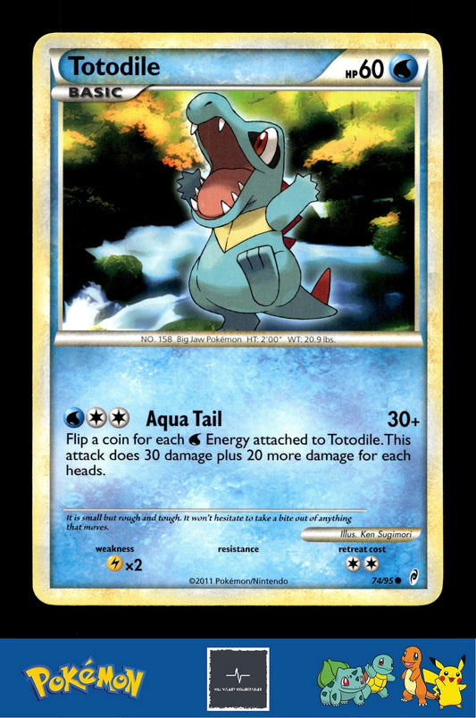 2011 Pokemon HGSS Call of Legends 74/95 Totodile