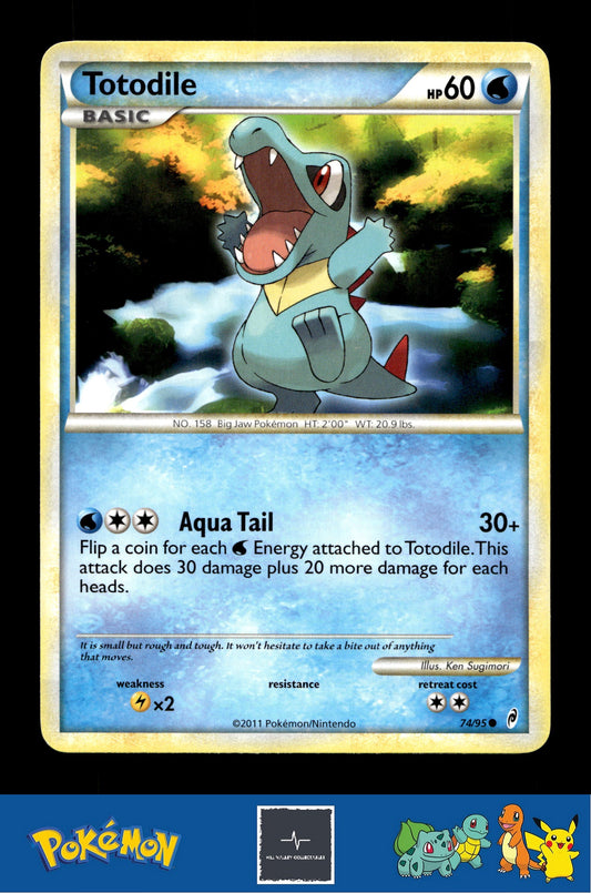 2011 Pokemon HGSS Call of Legends 74/95 Totodile