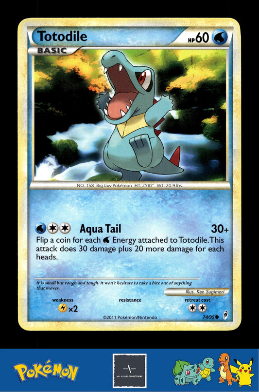 2011 Pokemon HGSS Call of Legends 74/95 Totodile