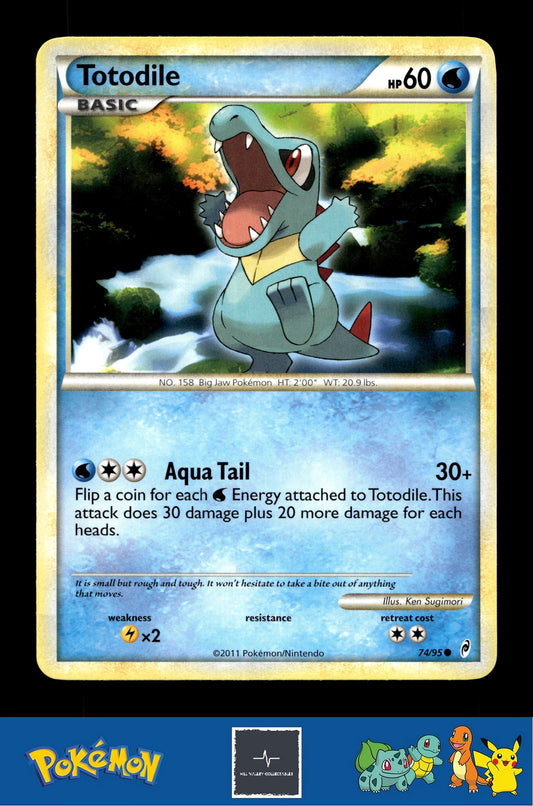 2011 Pokemon HGSS Call of Legends 74/95 Totodile