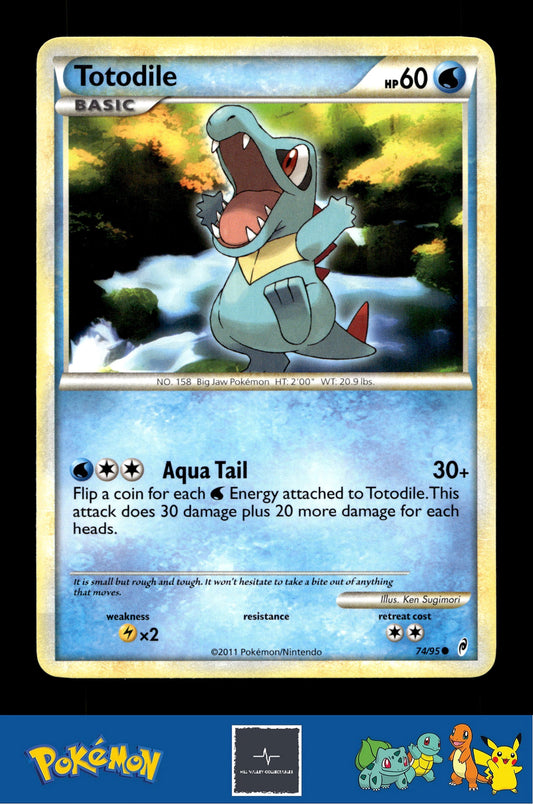 2011 Pokemon HGSS Call of Legends 74/95 Totodile