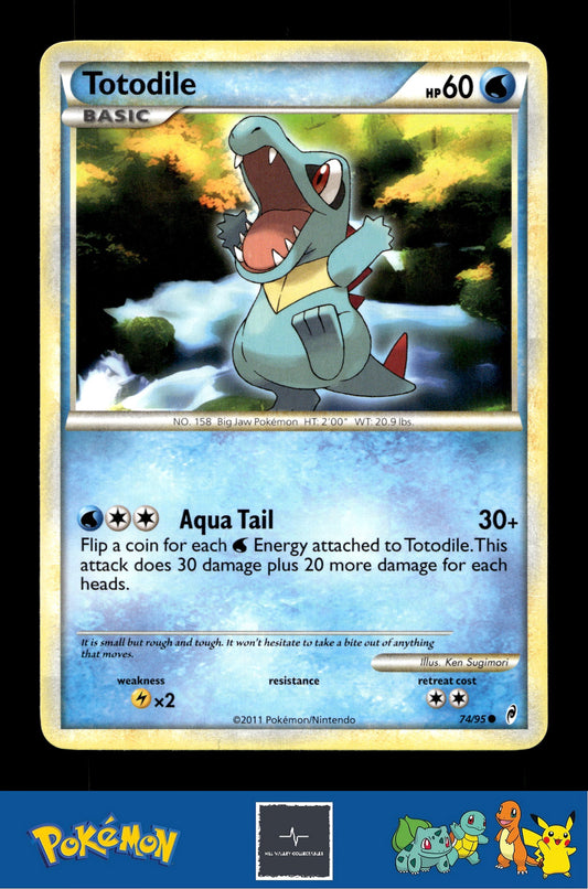 2011 Pokemon HGSS Call of Legends 74/95 Totodile