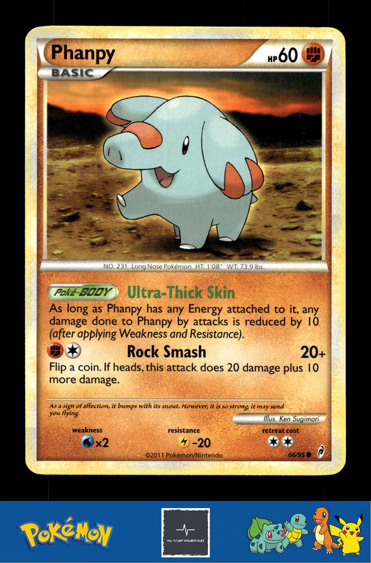2011 Pokemon HGSS Call of Legends 66/95 Phanpy