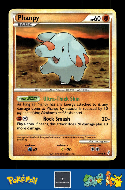 2011 Pokemon HGSS Call of Legends 66/95 Phanpy