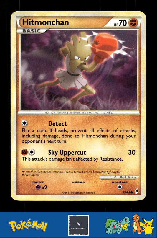 2011 Pokemon HGSS Call of Legends 57/95 Hitmonchan