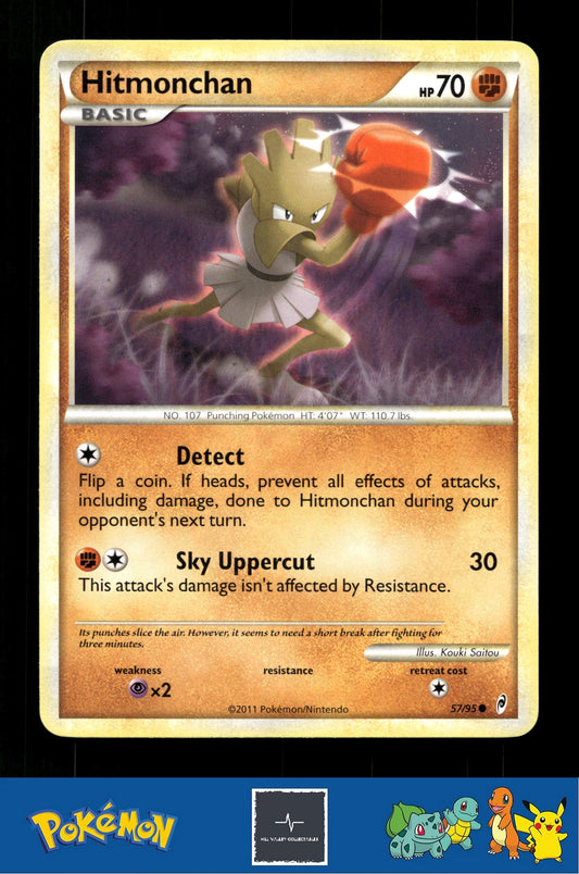 2011 Pokemon HGSS Call of Legends 57/95 Hitmonchan