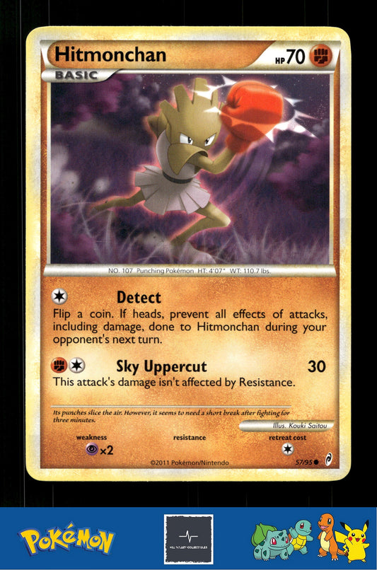2011 Pokemon HGSS Call of Legends 57/95 Hitmonchan
