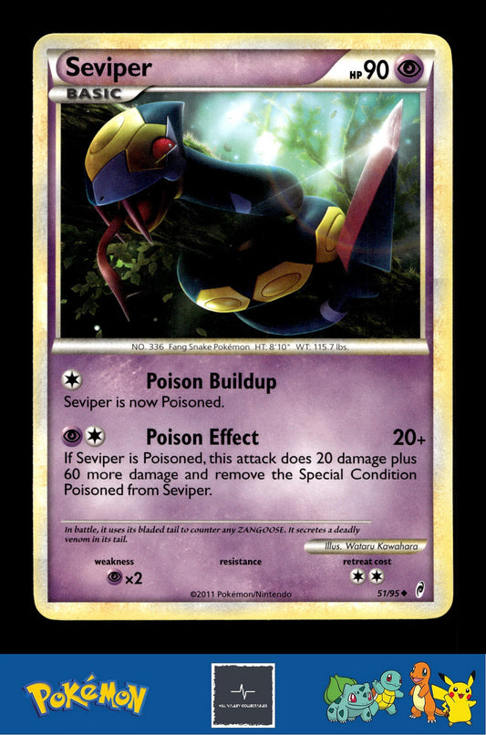 2011 Pokemon HGSS Call of Legends 51/95 Seviper