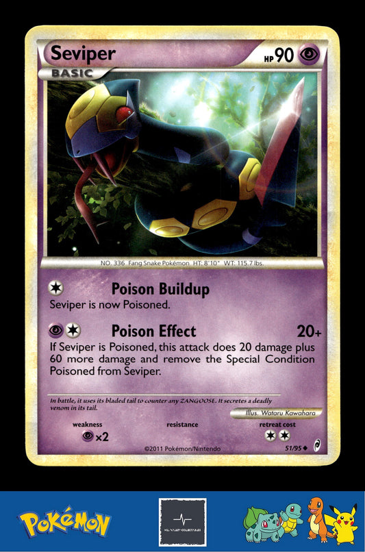 2011 Pokemon HGSS Call of Legends 51/95 Seviper