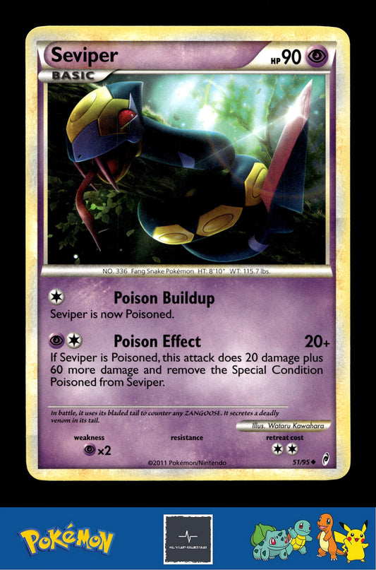 2011 Pokemon HGSS Call of Legends 51/95 Seviper