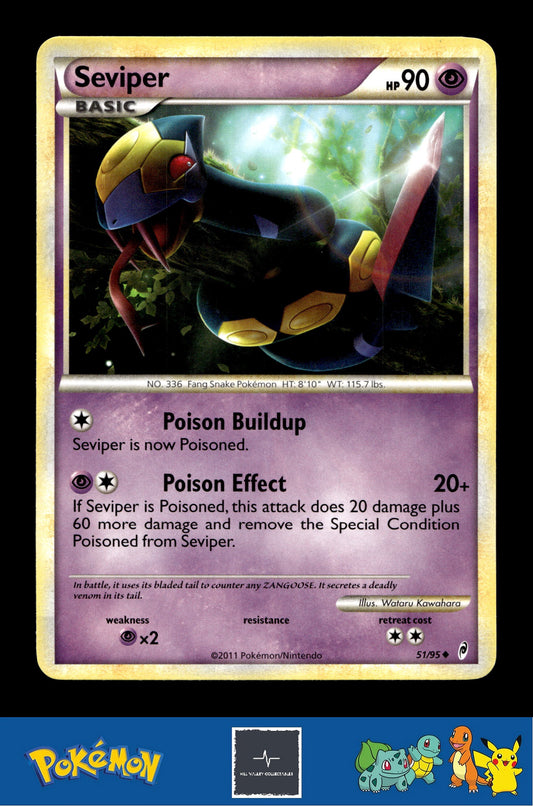 2011 Pokemon HGSS Call of Legends 51/95 Seviper