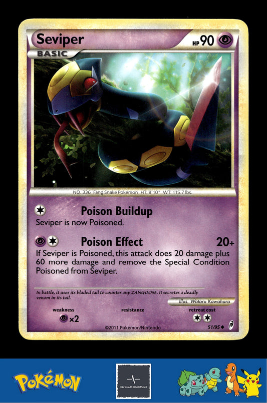 2011 Pokemon HGSS Call of Legends 51/95 Seviper