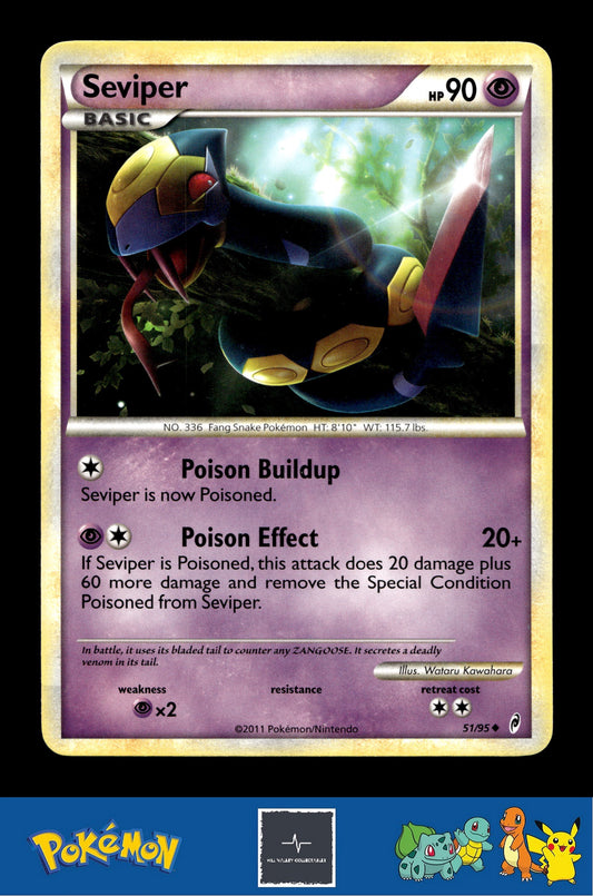 2011 Pokemon HGSS Call of Legends 51/95 Seviper