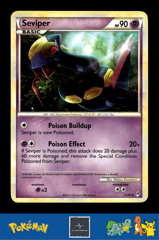 2011 Pokemon HGSS Call of Legends 51/95 Seviper