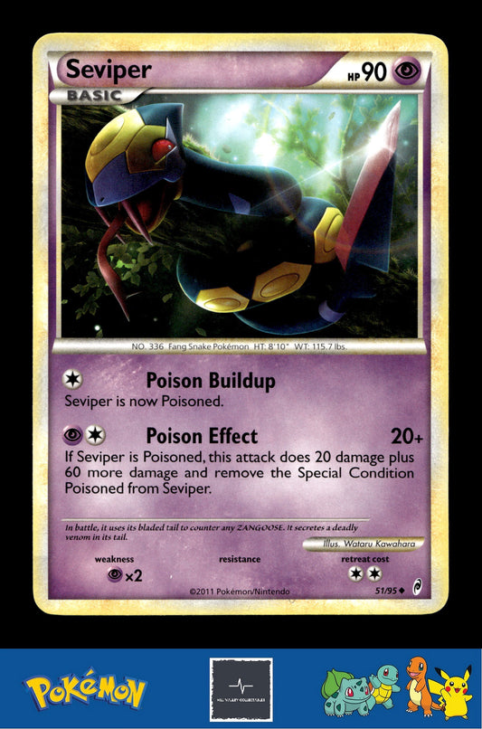 2011 Pokemon HGSS Call of Legends 51/95 Seviper