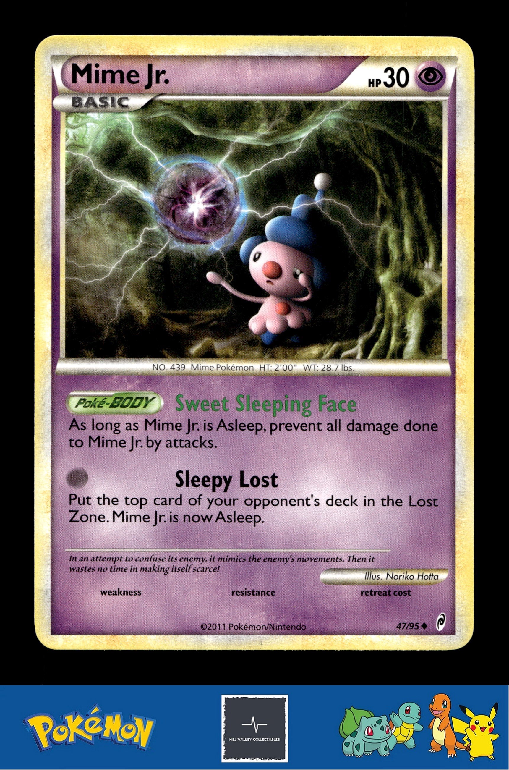 2011 Pokemon HGSS Call of Legends 47/95 Mime Jr.