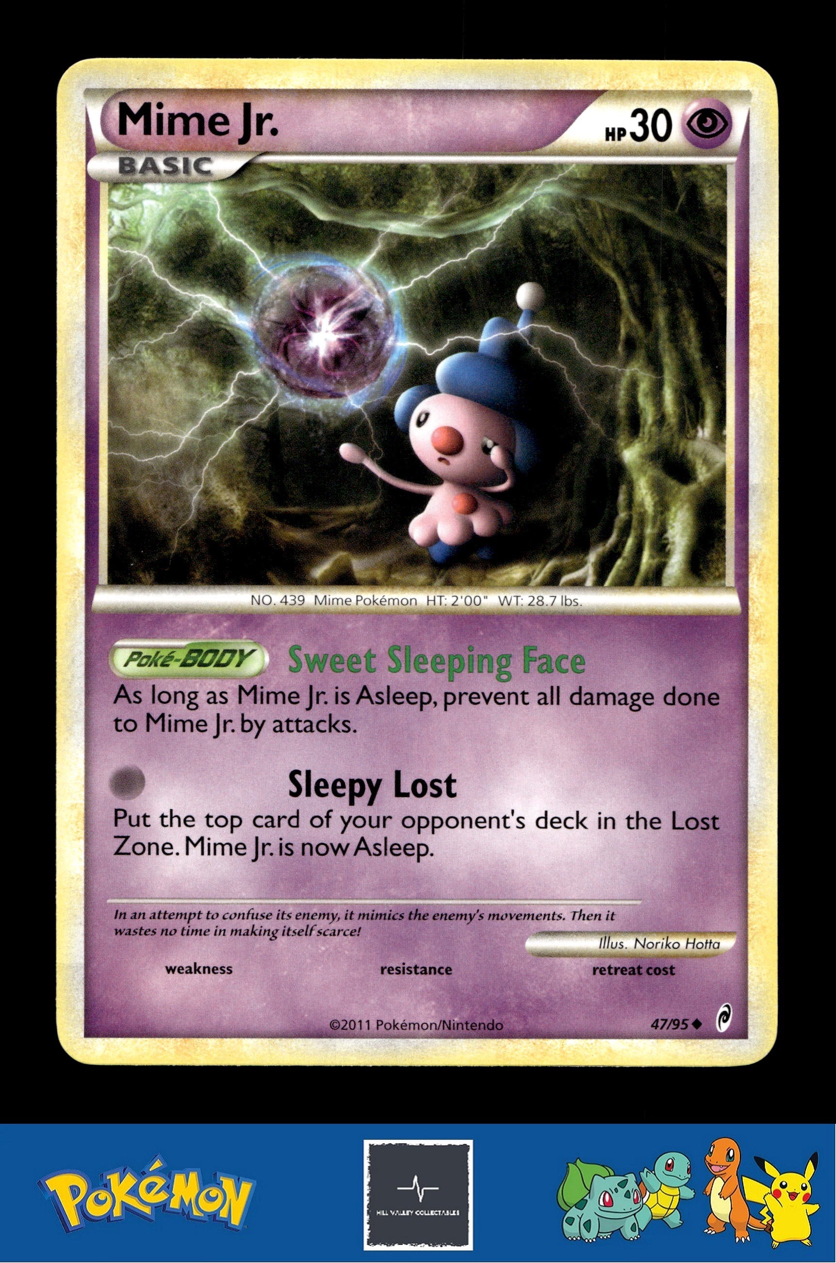 2011 Pokemon HGSS Call of Legends 47/95 Mime Jr.