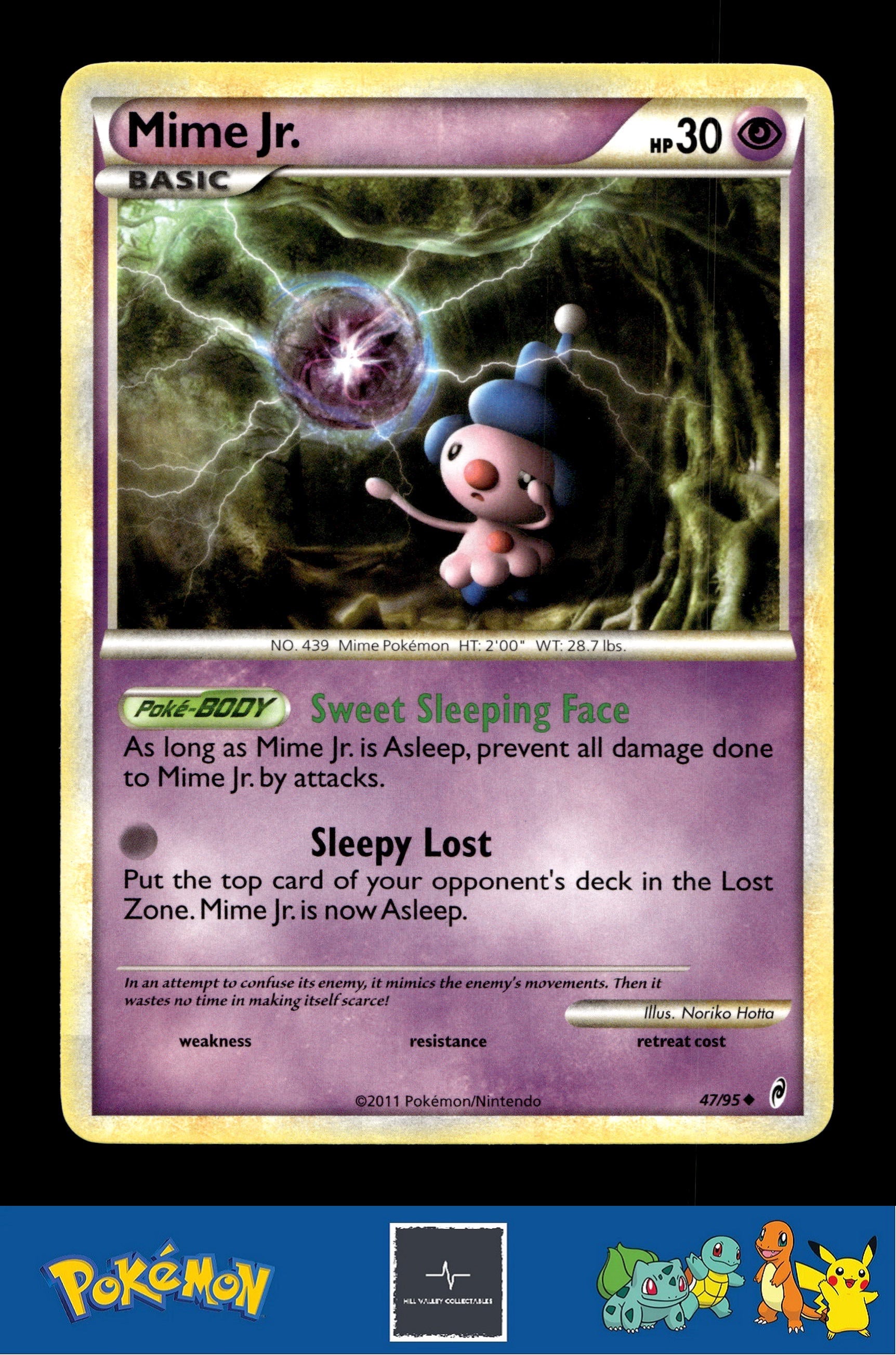 2011 Pokemon HGSS Call of Legends 47/95 Mime Jr.