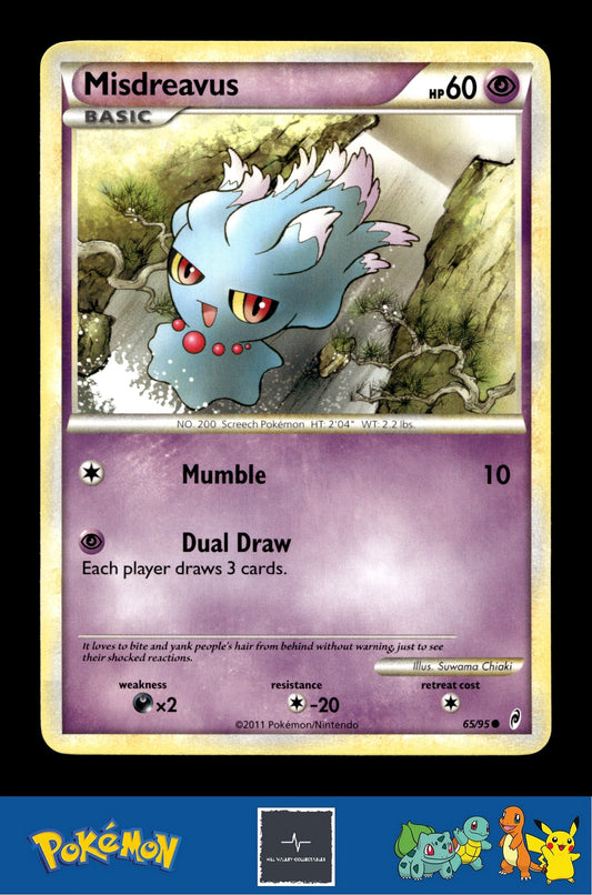2011 Pokemon HGSS Call of Legends 65/95 Misdreavus