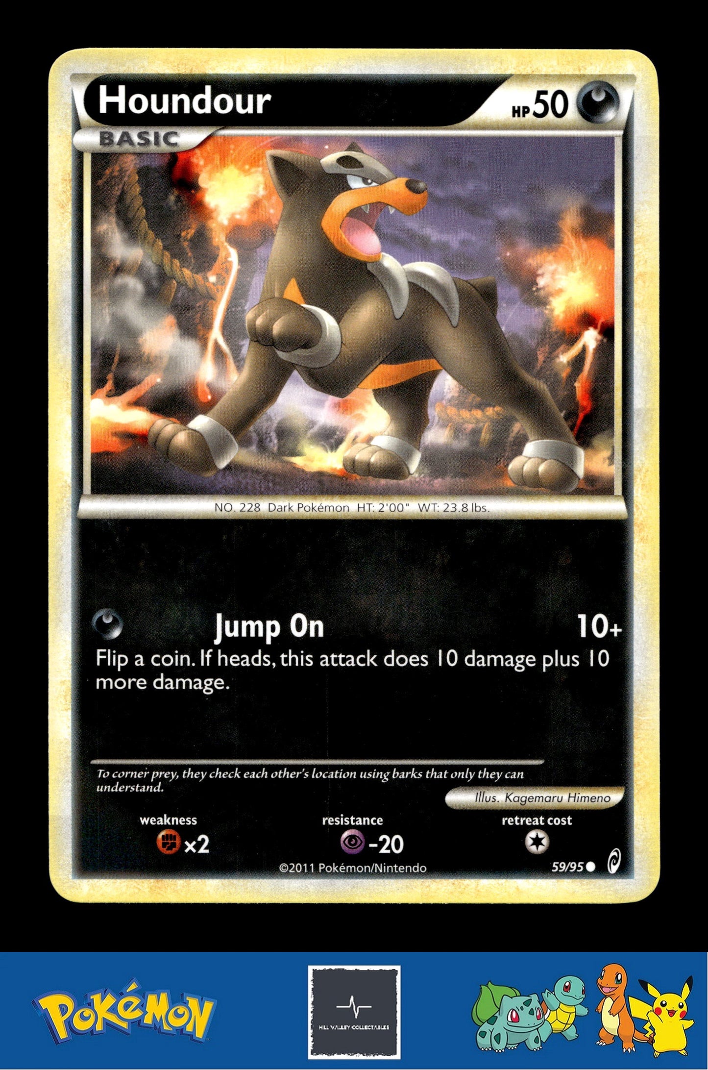 2011 Pokemon HGSS Call of Legends 59/95 Houndour