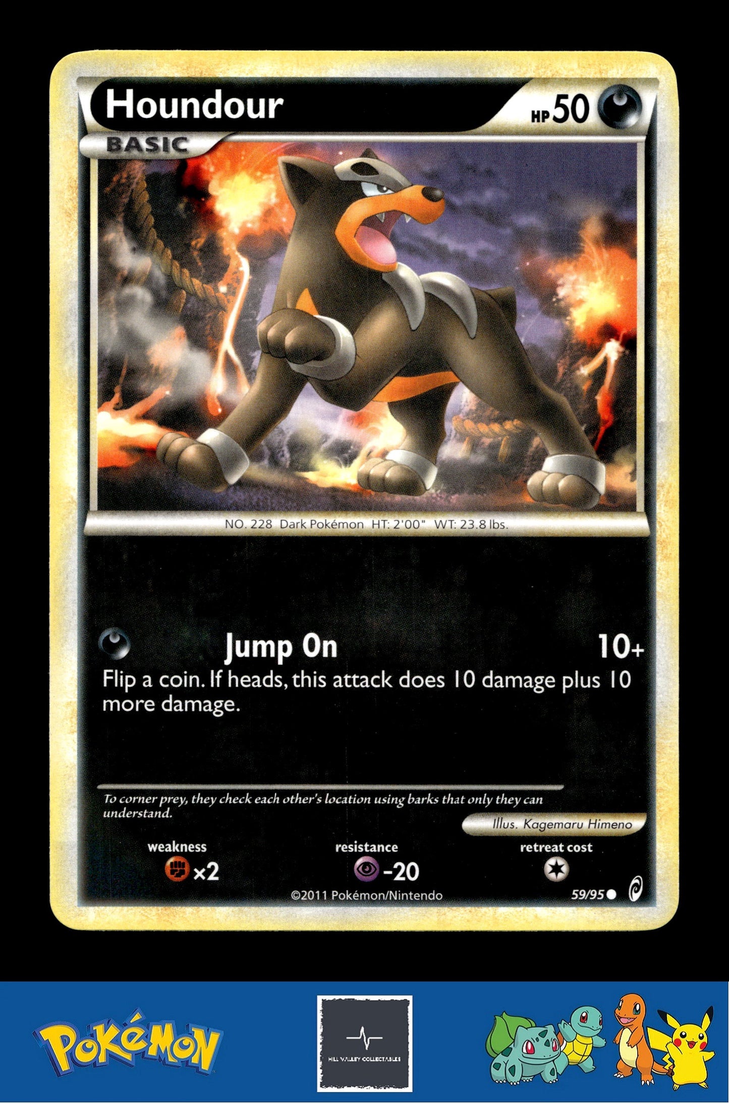 2011 Pokemon HGSS Call of Legends 59/95 Houndour