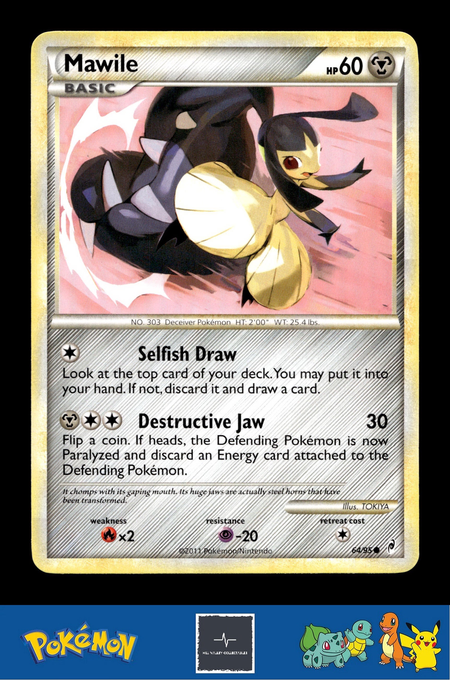 2011 Pokemon HGSS Call of Legends 64/95 Mawile