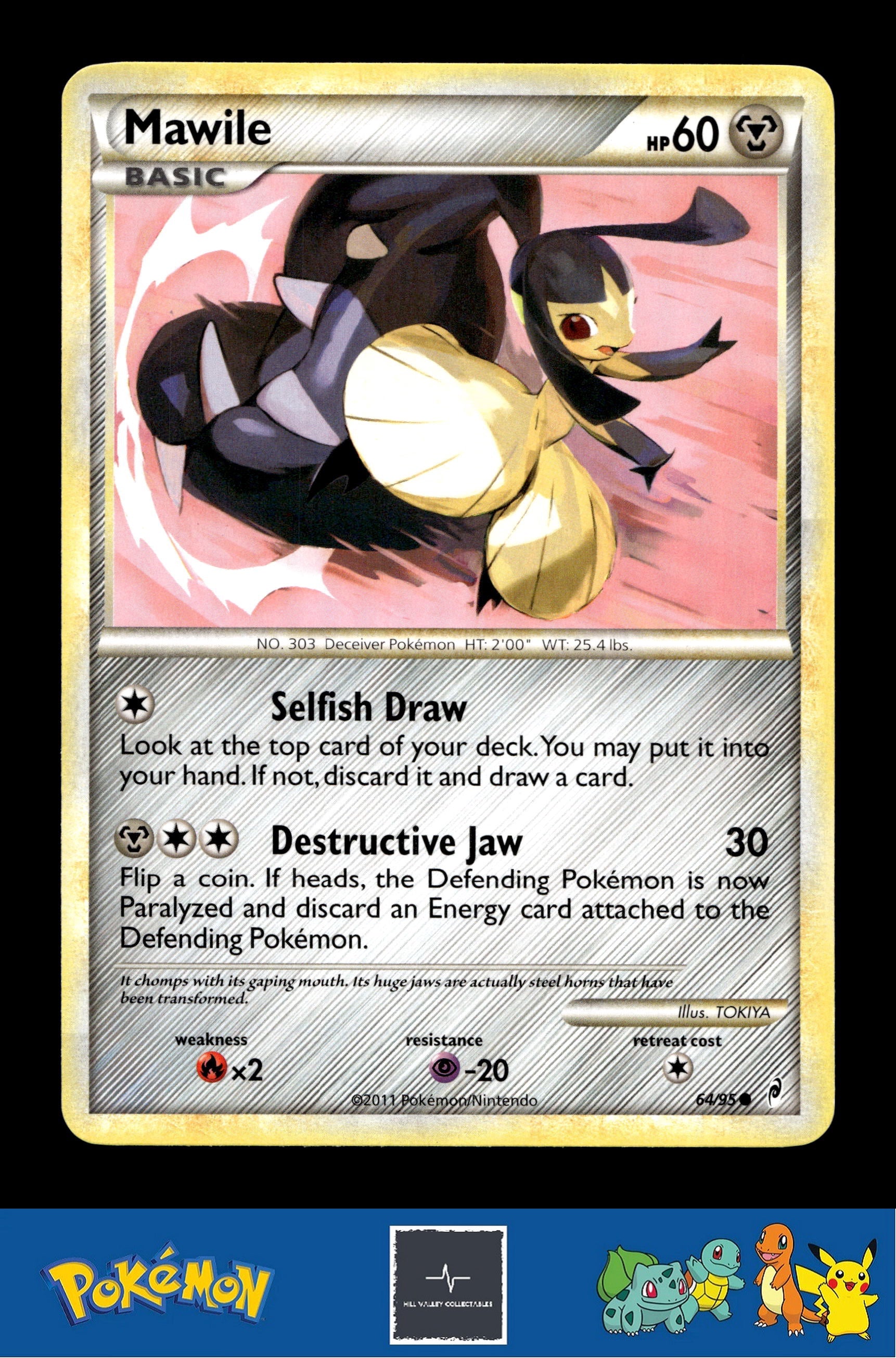 2011 Pokemon HGSS Call of Legends 64/95 Mawile