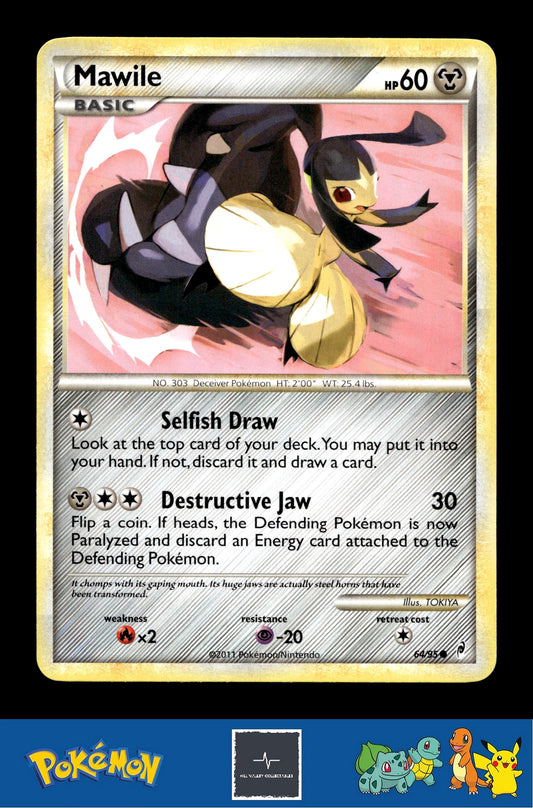 2011 Pokemon HGSS Call of Legends 64/95 Mawile