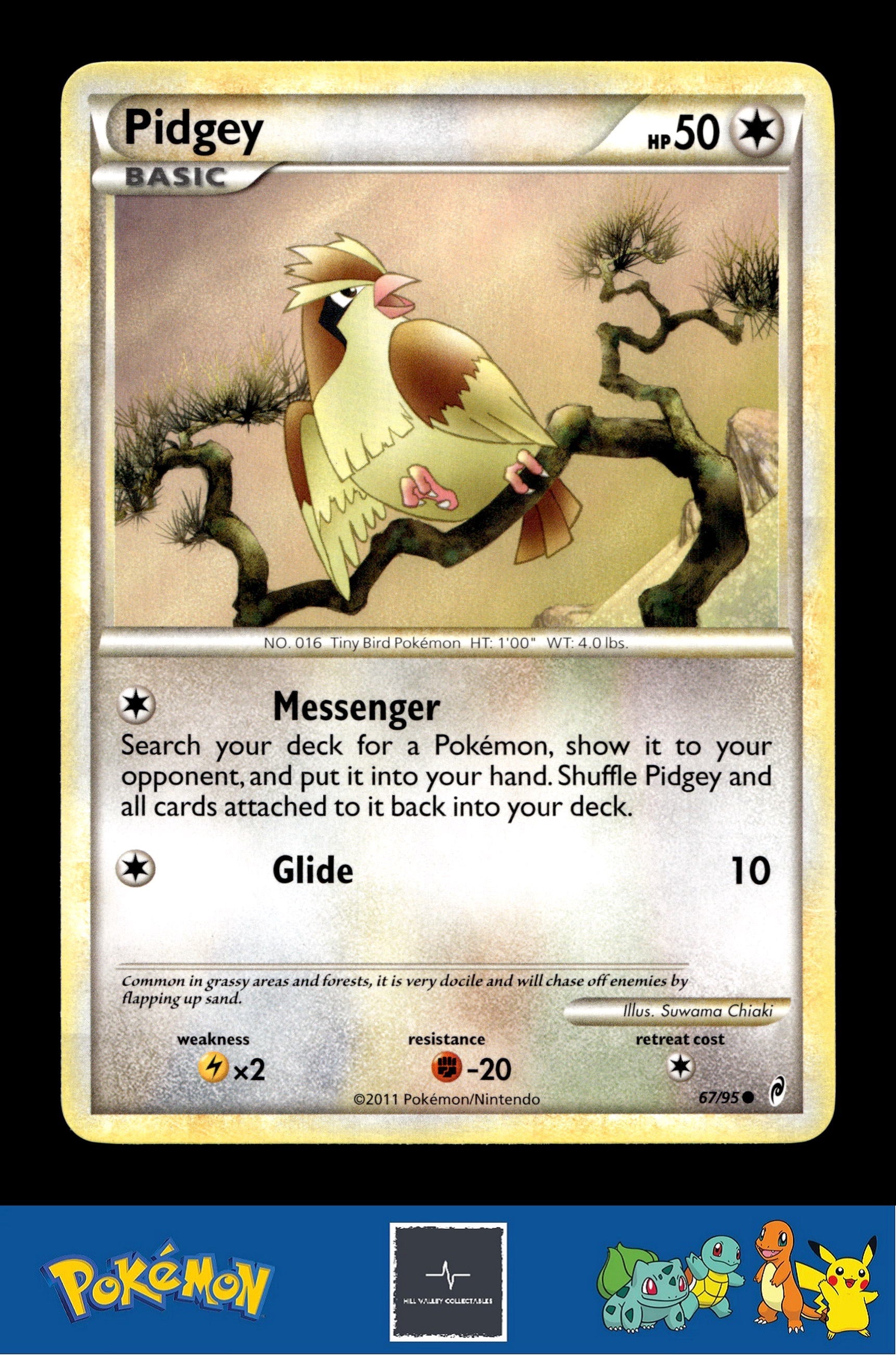 2011 Pokemon HGSS Call of Legends 67/95 Pidgey