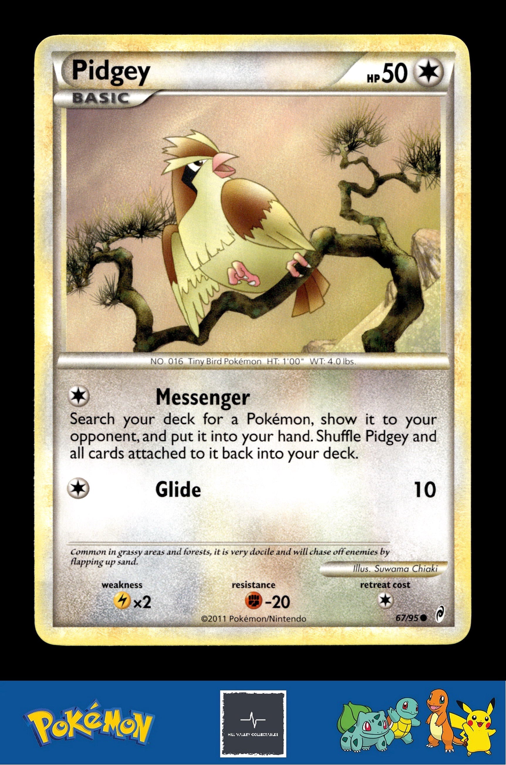 2011 Pokemon HGSS Call of Legends 67/95 Pidgey