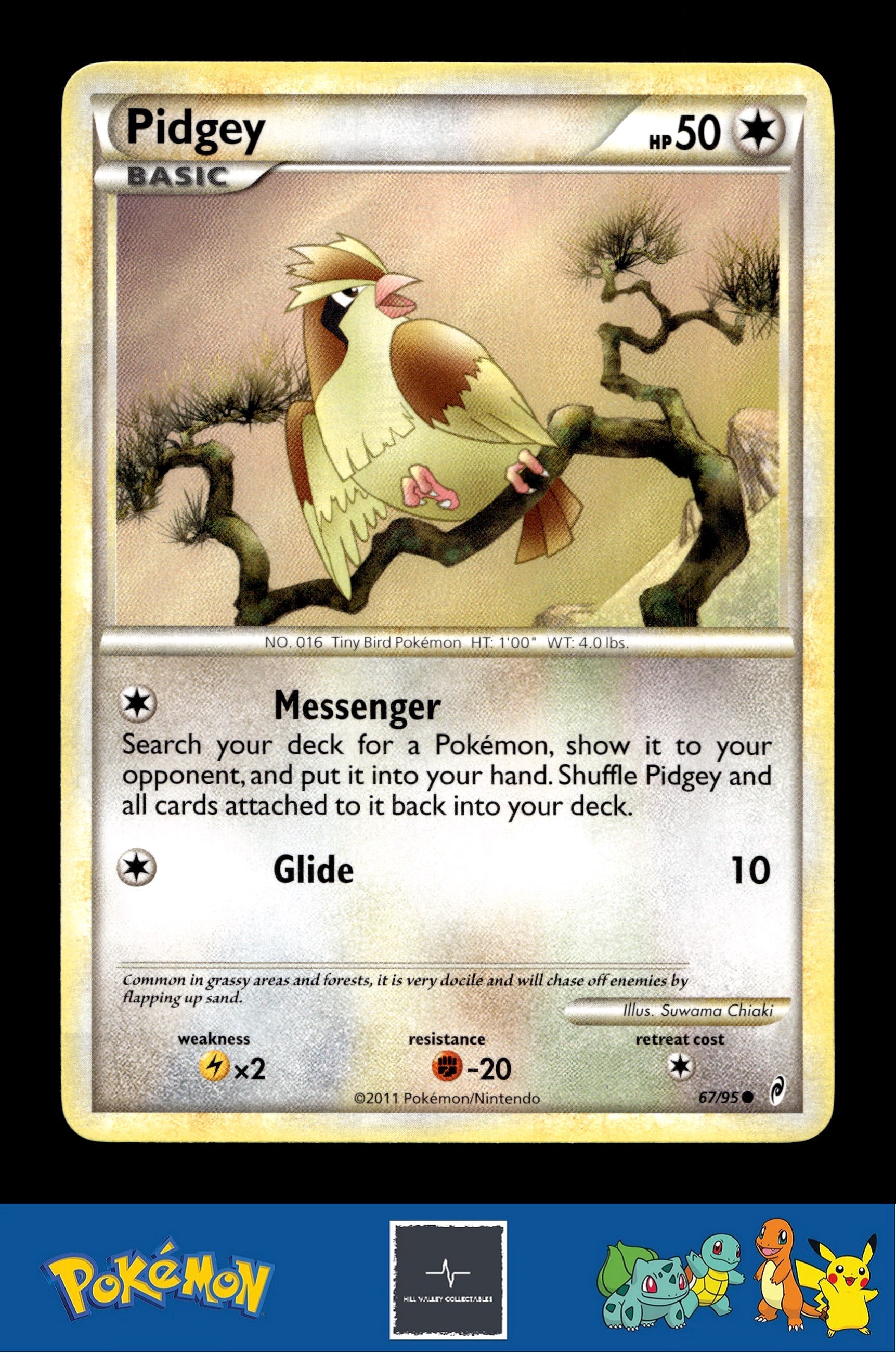 2011 Pokemon HGSS Call of Legends 67/95 Pidgey