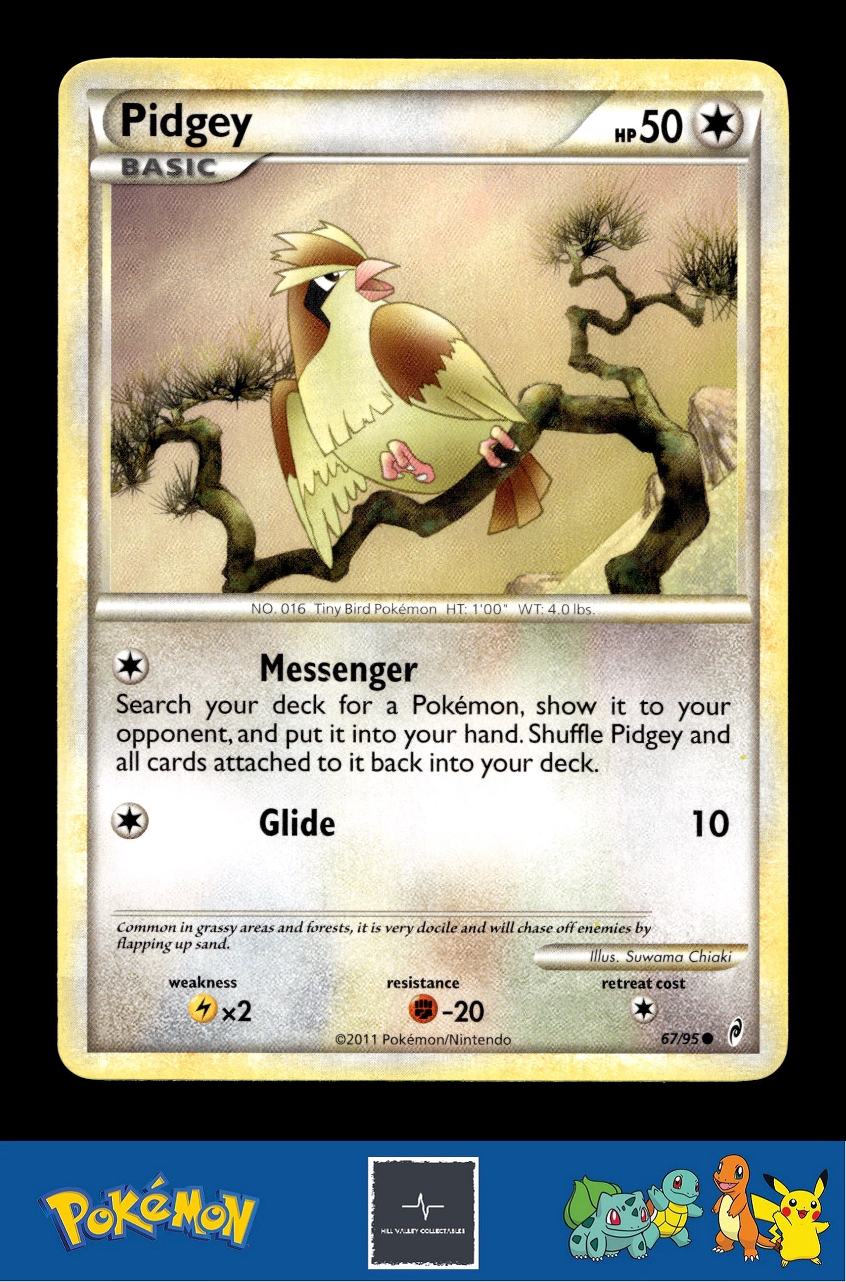 2011 Pokemon HGSS Call of Legends 67/95 Pidgey