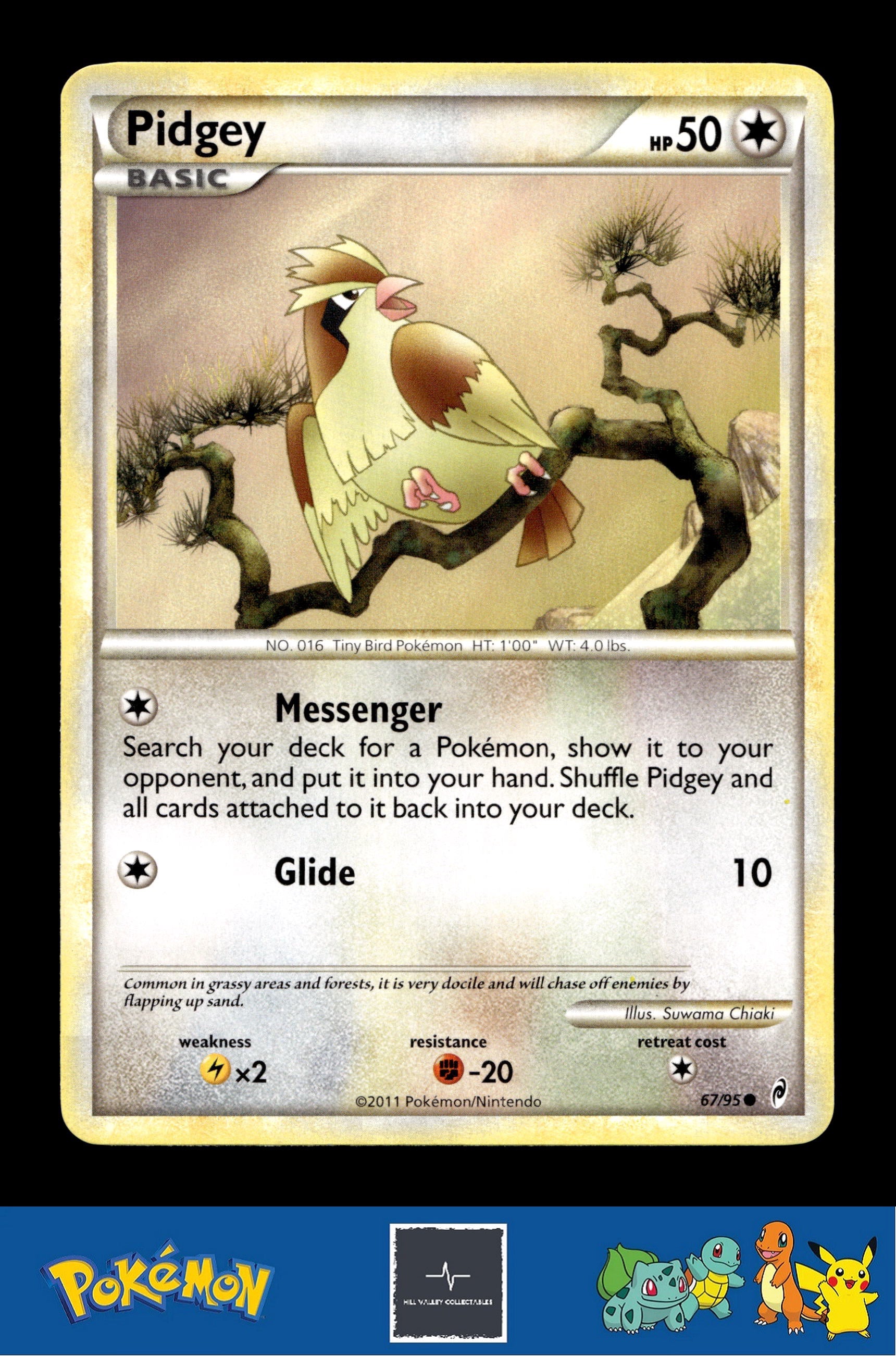 2011 Pokemon HGSS Call of Legends 67/95 Pidgey
