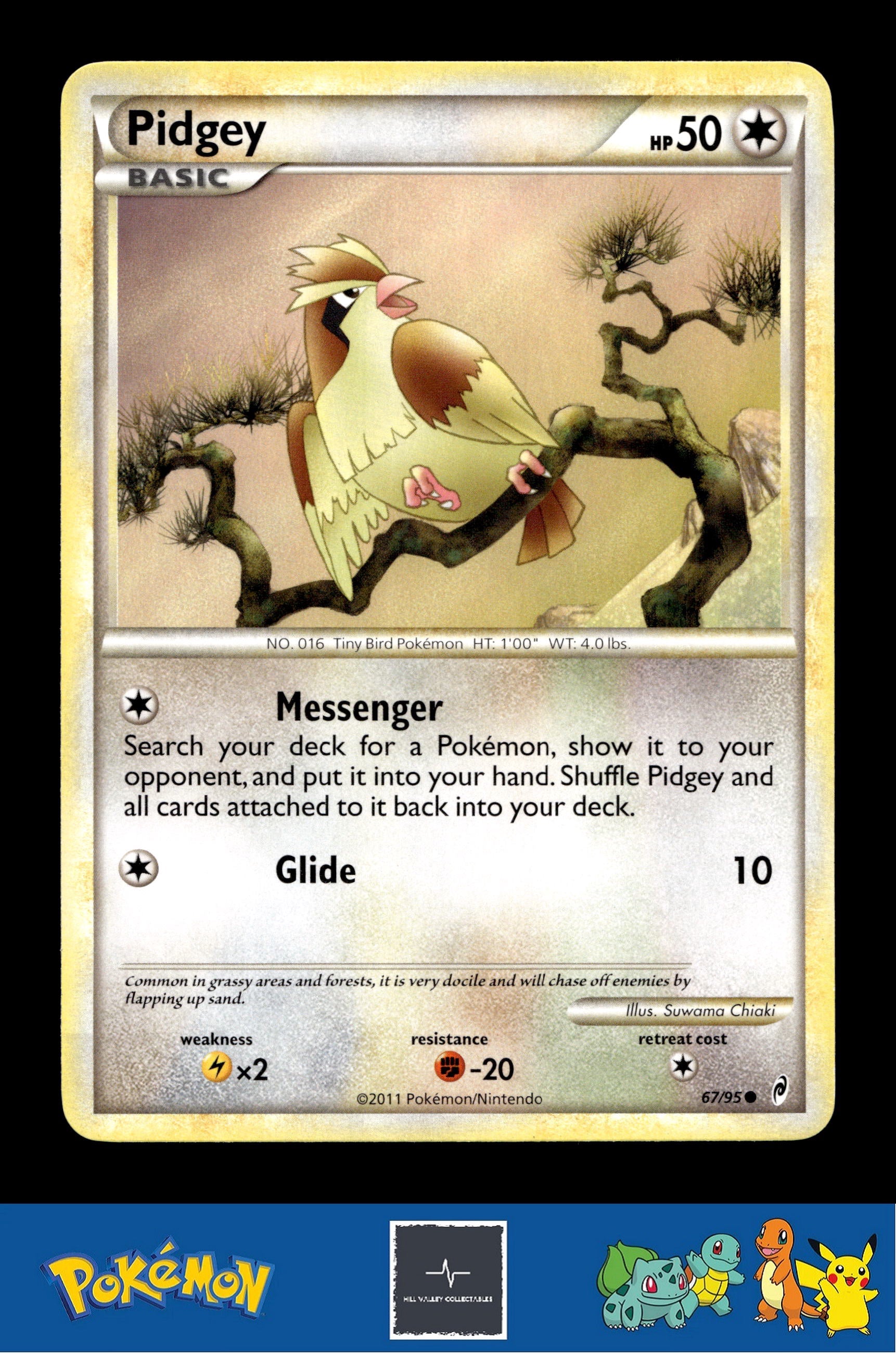 2011 Pokemon HGSS Call of Legends 67/95 Pidgey