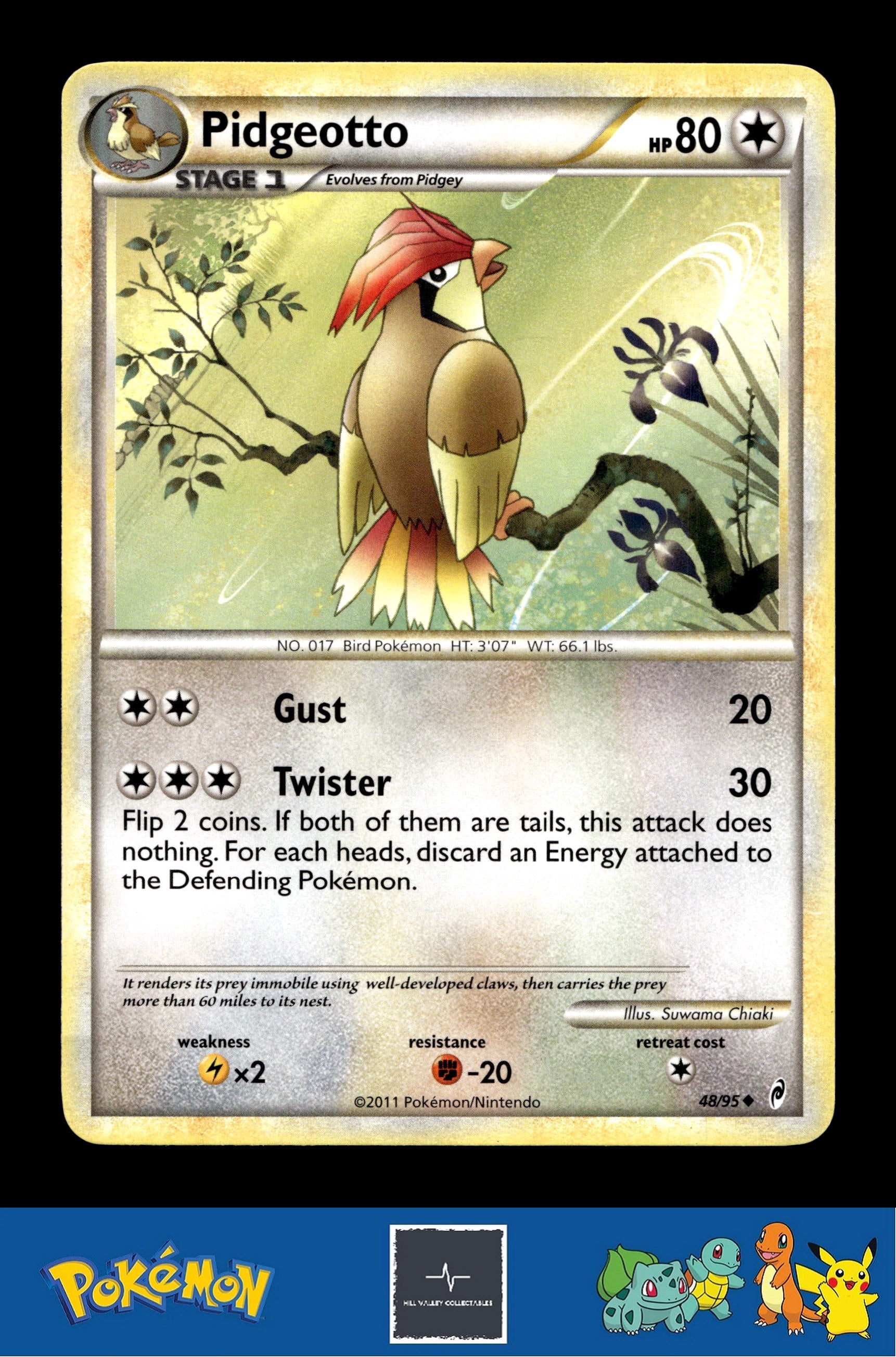 2011 Pokemon HGSS Call of Legends 48/95 Pidgeotto
