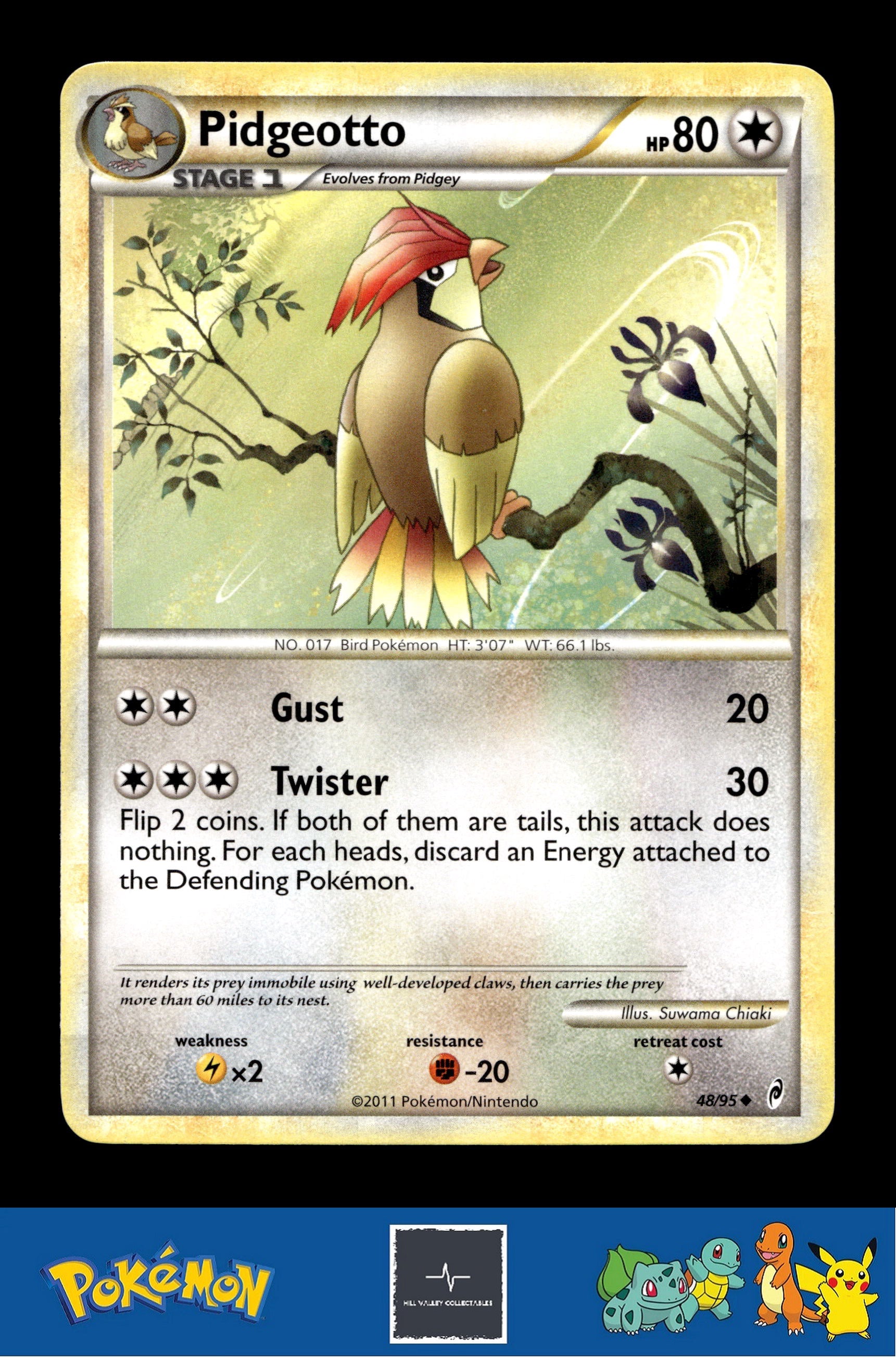 2011 Pokemon HGSS Call of Legends 48/95 Pidgeotto