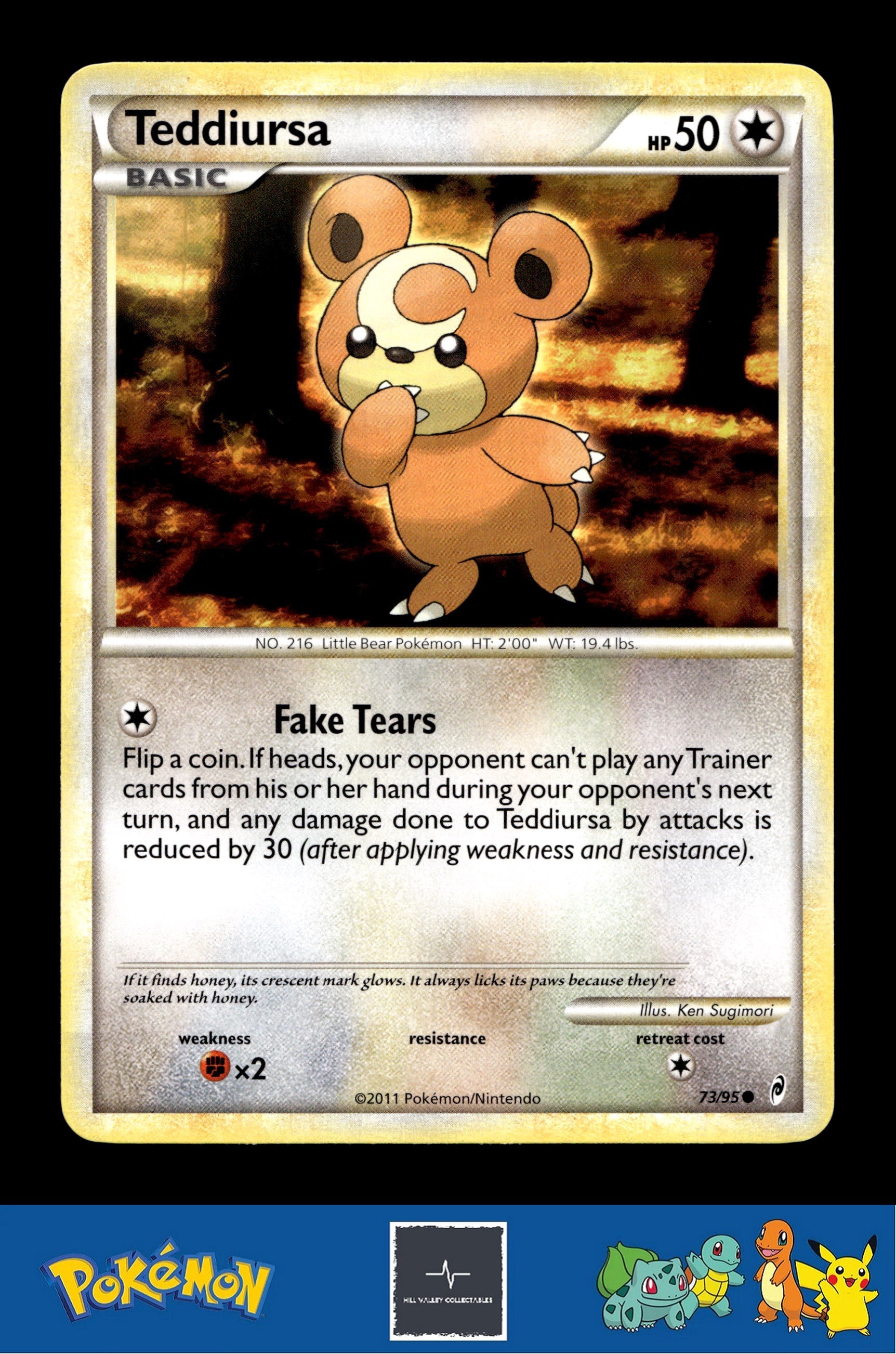 2011 Pokemon HGSS Call of Legends 73/95 Teddiursa