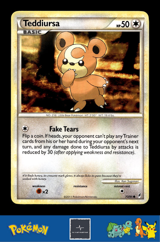 2011 Pokemon HGSS Call of Legends 73/95 Teddiursa