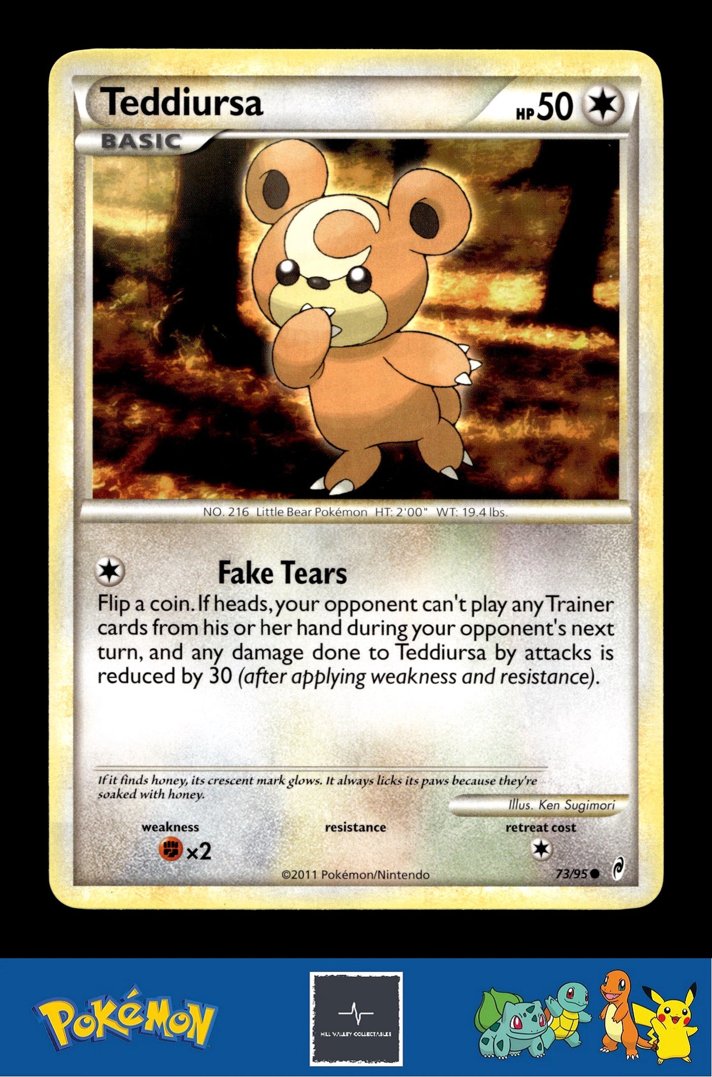 2011 Pokemon HGSS Call of Legends 73/95 Teddiursa