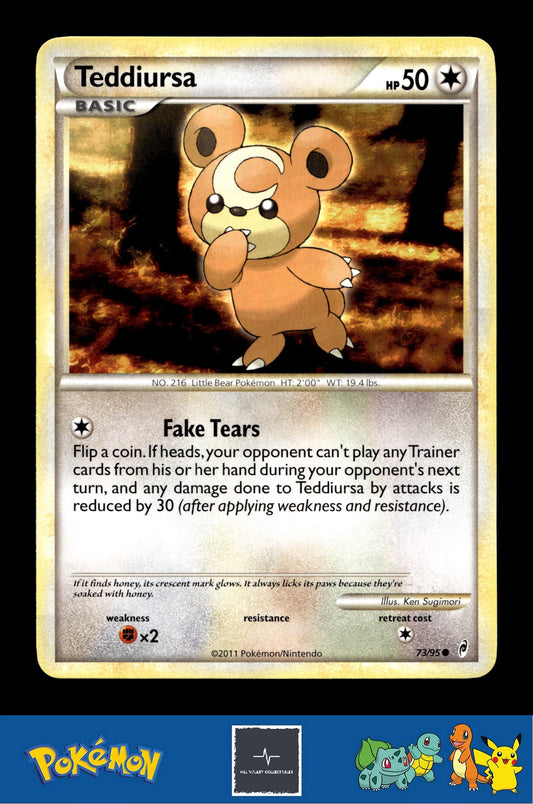 2011 Pokemon HGSS Call of Legends 73/95 Teddiursa