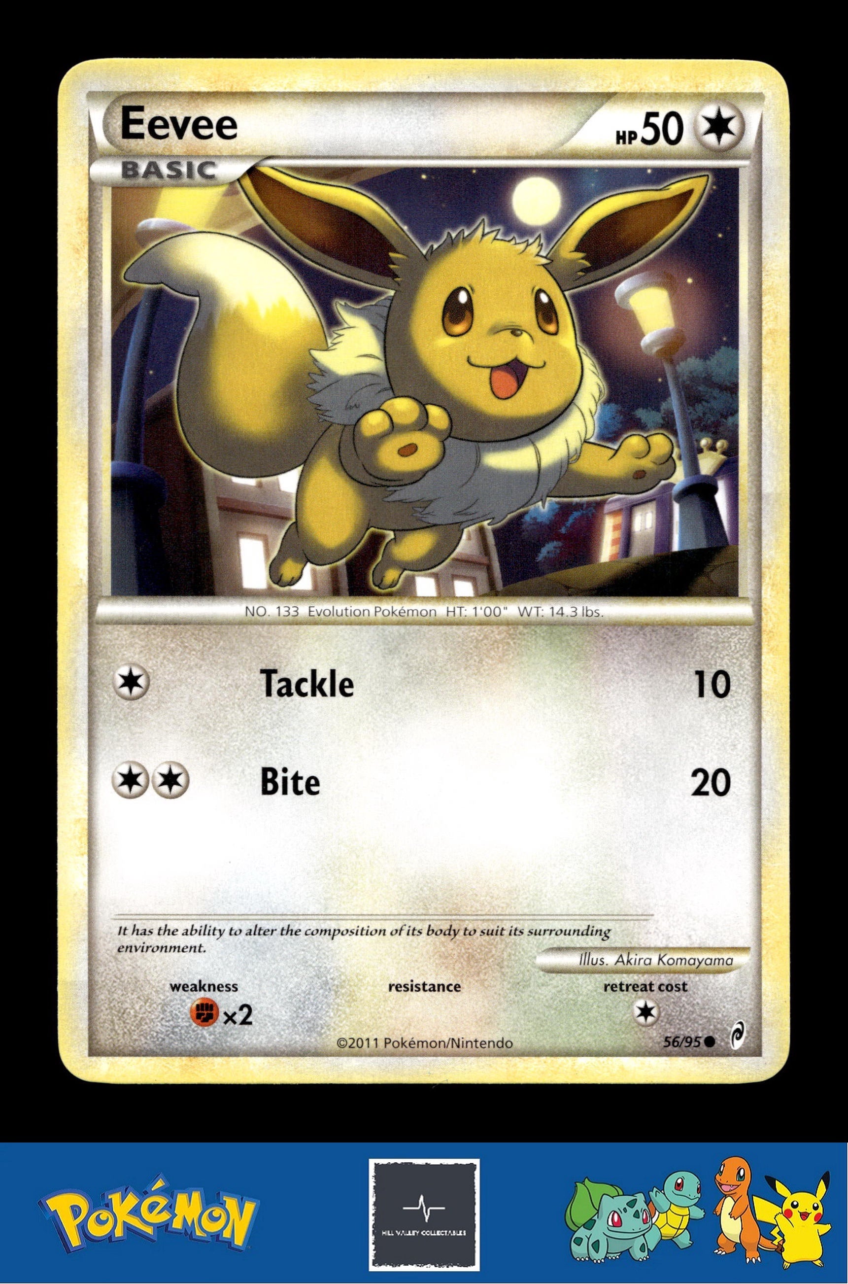 2011 Pokemon HGSS Call of Legends 56/95 Eevee