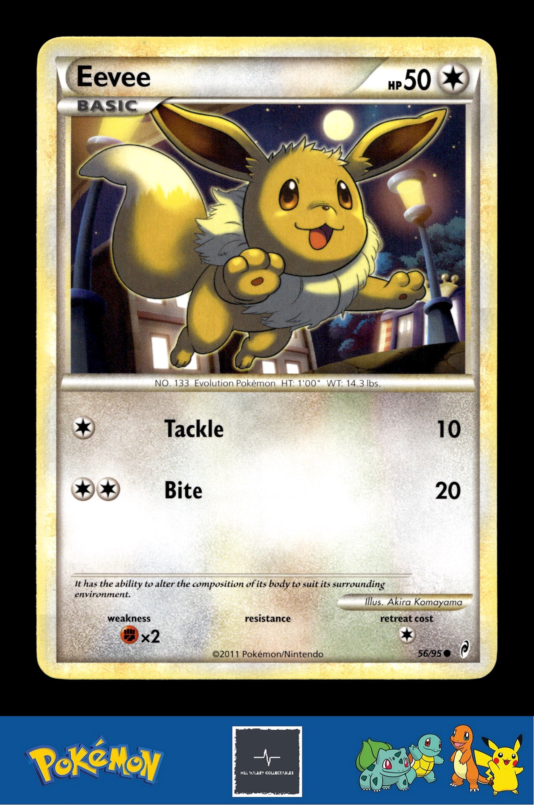 2011 Pokemon HGSS Call of Legends 56/95 Eevee