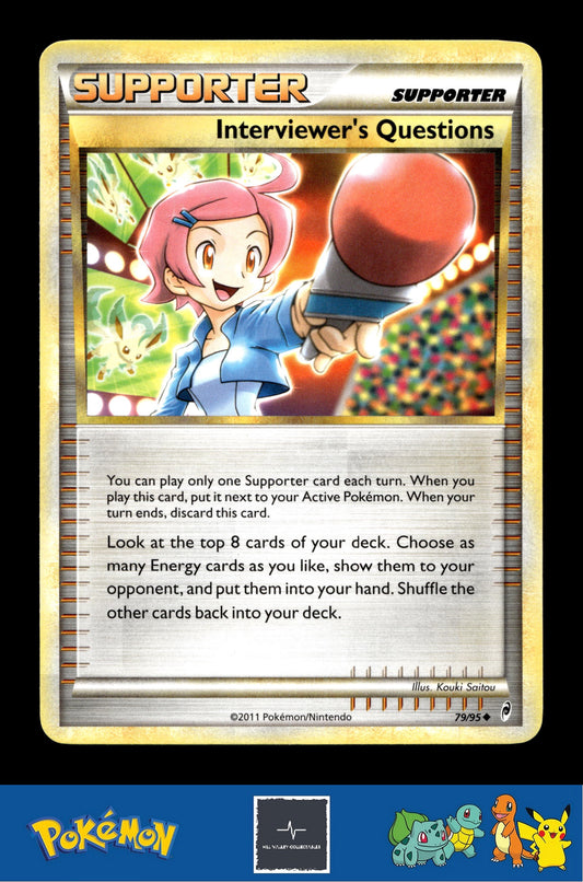 2011 Pokemon HGSS Call of Legends 79/95 Interviewer's Questions