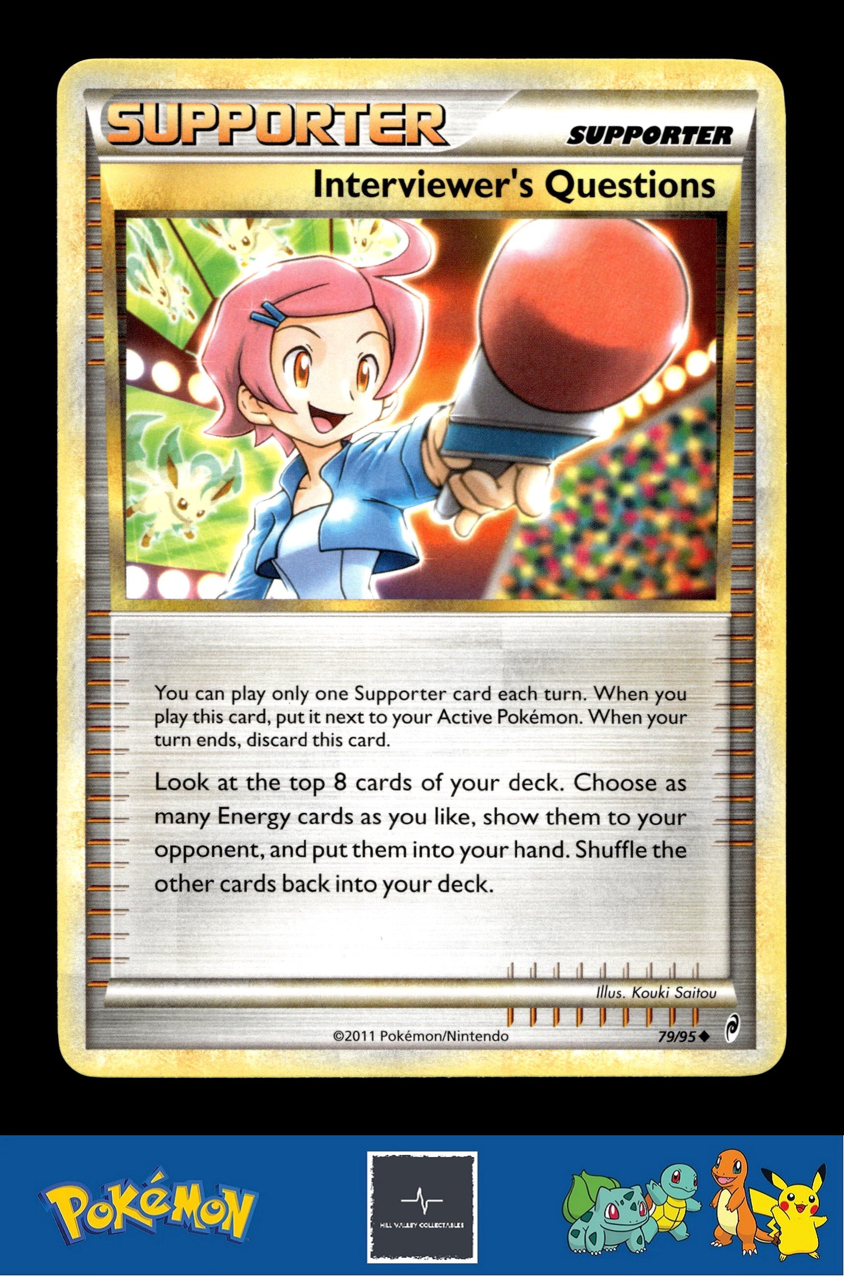 2011 Pokemon HGSS Call of Legends 79/95 Interviewer's Questions