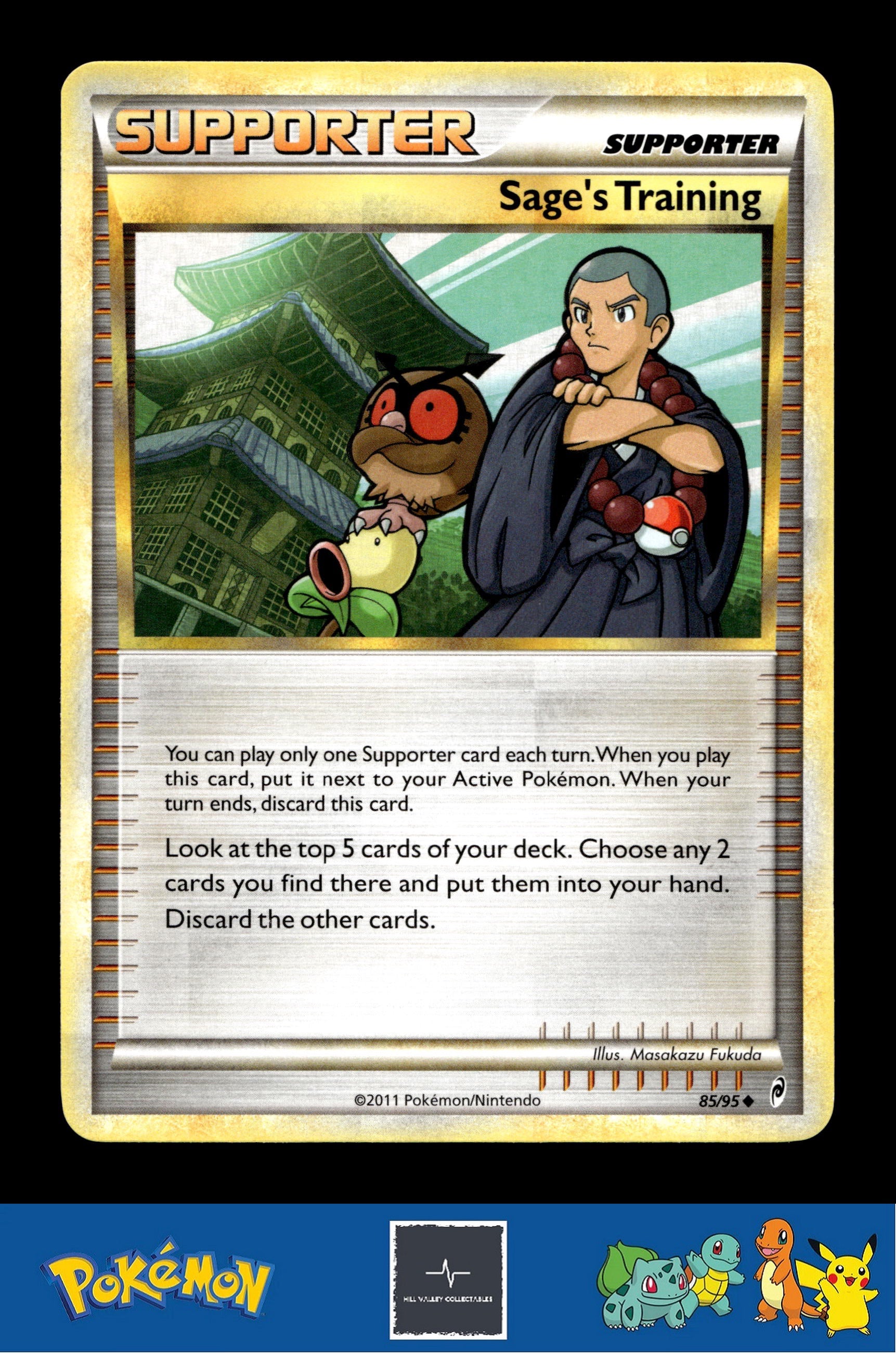 2011 Pokemon HGSS Call of Legends 85/95 Sage's Training