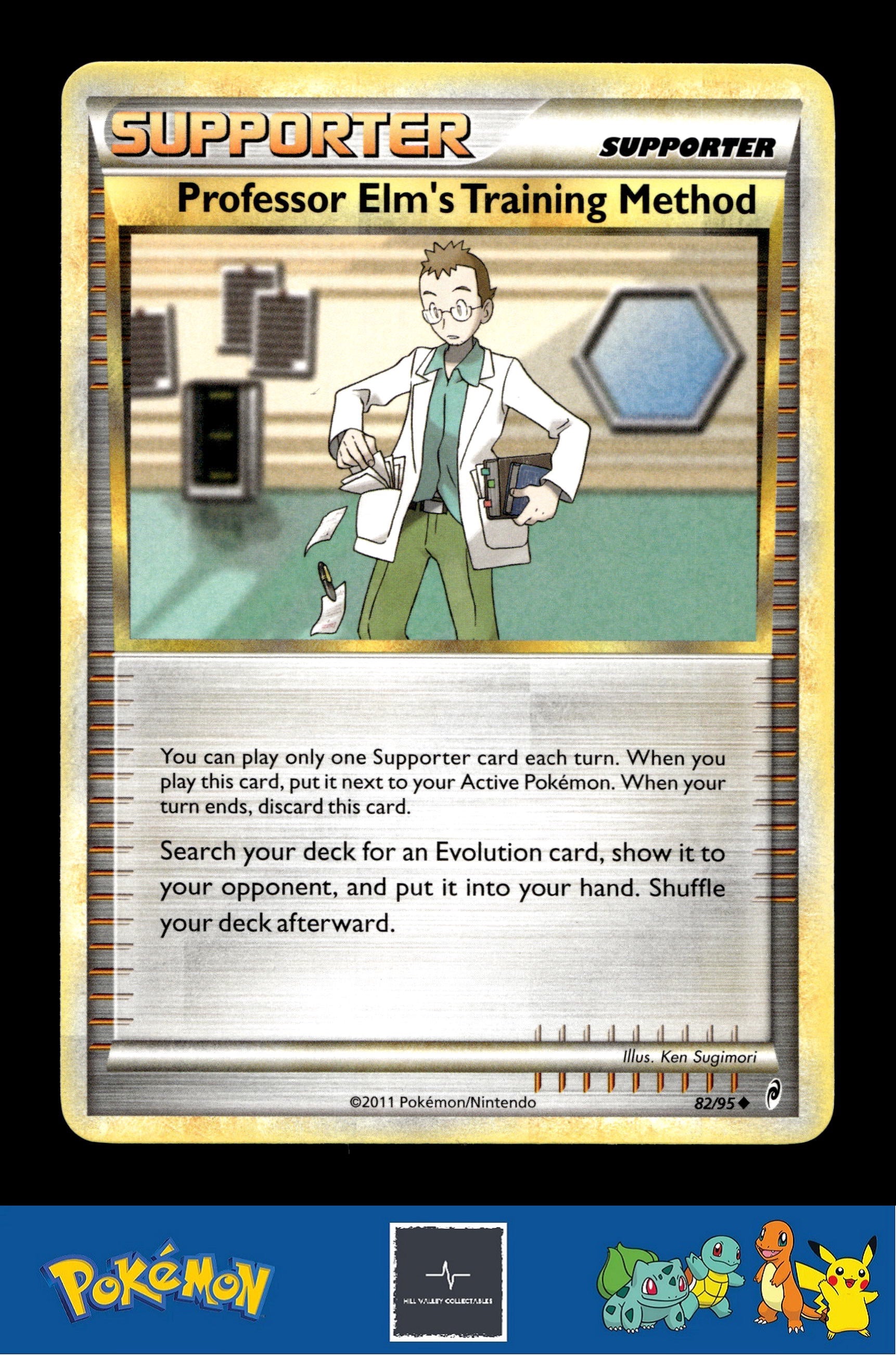 2011 Pokemon HGSS Call of Legends 82/95 Professor Elm's Training Method