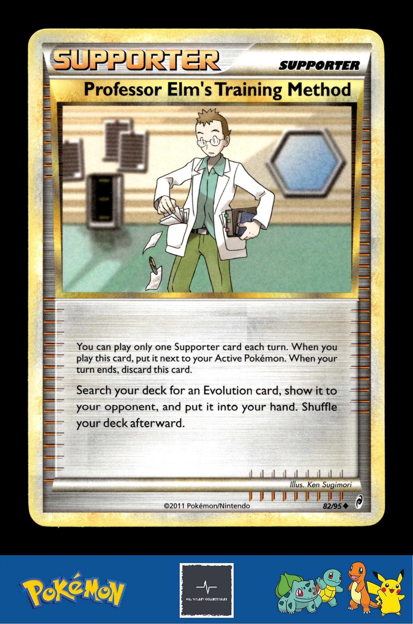 2011 Pokemon HGSS Call of Legends 82/95 Professor Elm's Training Method